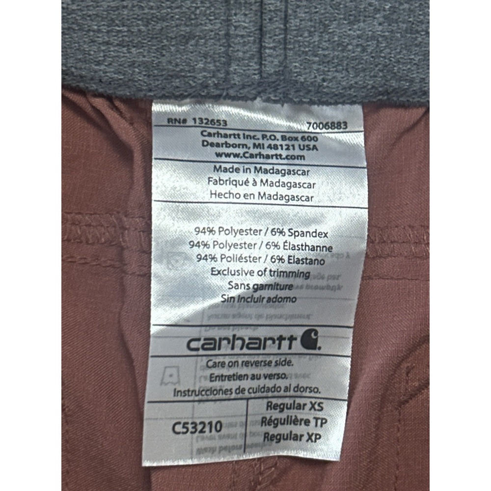 NWT Carhartt Women's Force Cross-Flex Modern Fit Straight Leg Pants Size XS Reg - Picture 6 of 7